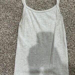 Free People Women’s Grey Tank Top - Classic Essential